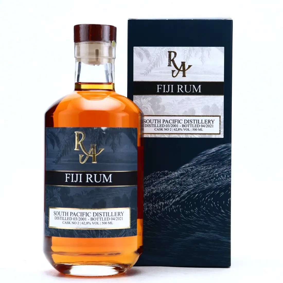Bottle of South Pacific RA Fiji Rum 2001