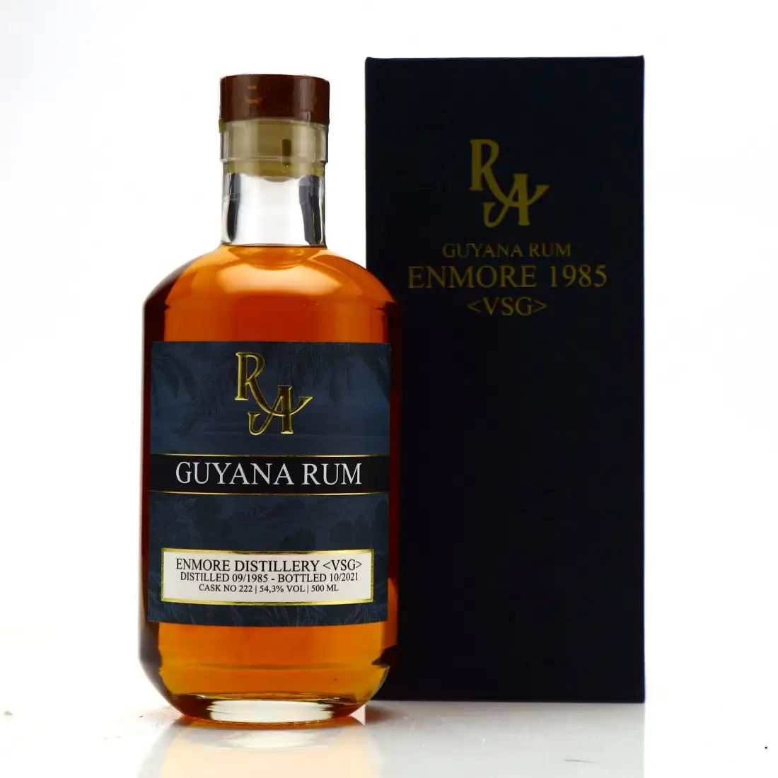 Bottle of Enmore RA Guyana Rum VSG 1985