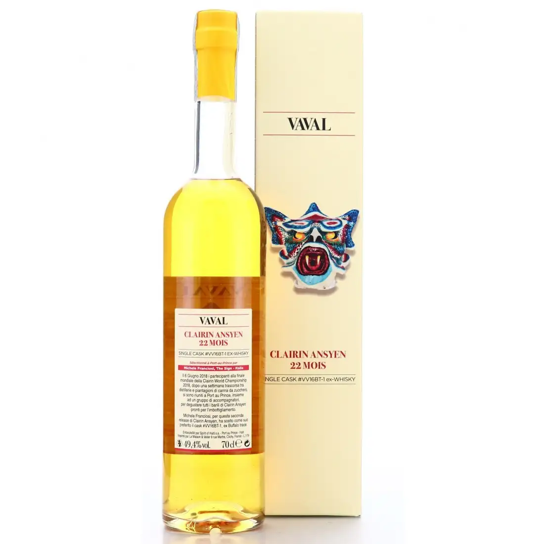 Image haute résolution de Velier Arawaks Clairin Ansyen Vaval 2017