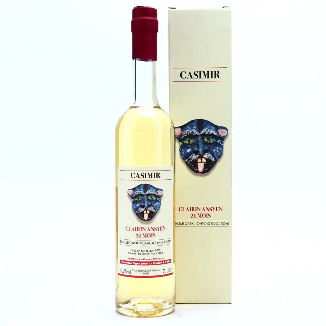 Bottle of Velier Casimir Clairin Ansyen 21 mois #CARCA3 2016