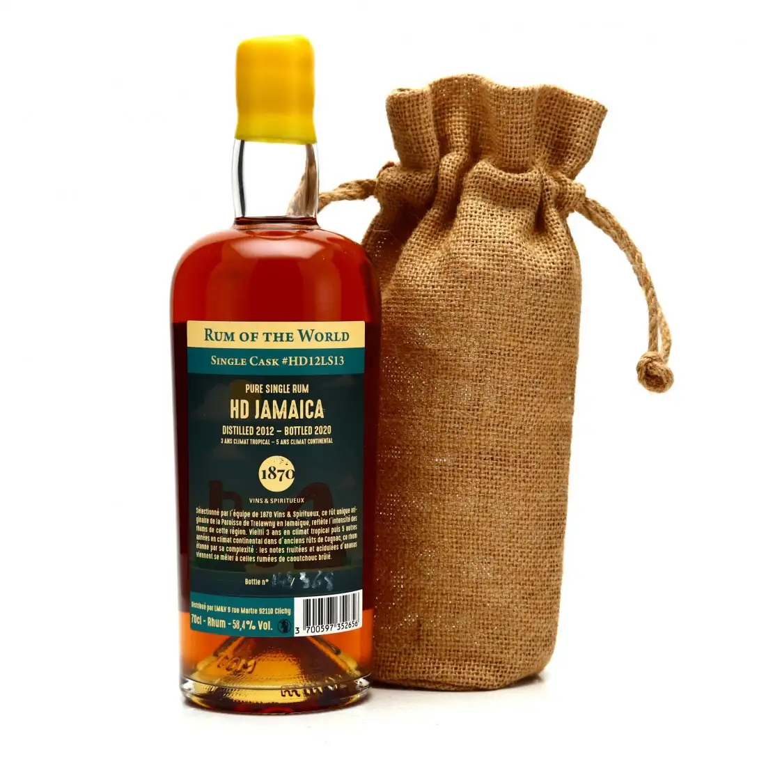 High resolution image of 1870 Vins &amp; Spiritueux, La Maison du Whisky Hampden Rum of the World OWH 2012