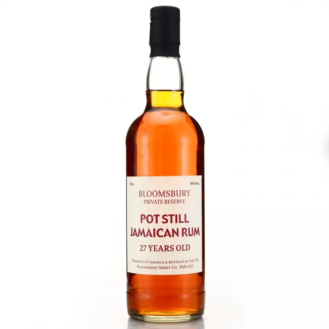 Bottle of Bloomsbury Spirits Co. Pot Still Jamaican Rum