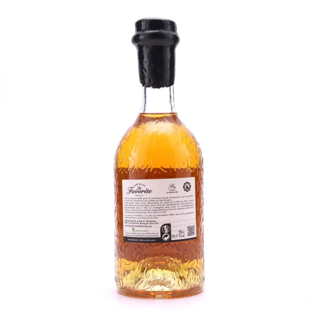 High resolution image of Les  Frères de la Côte La Favorite Rhum vieux dynamique 2020 2017