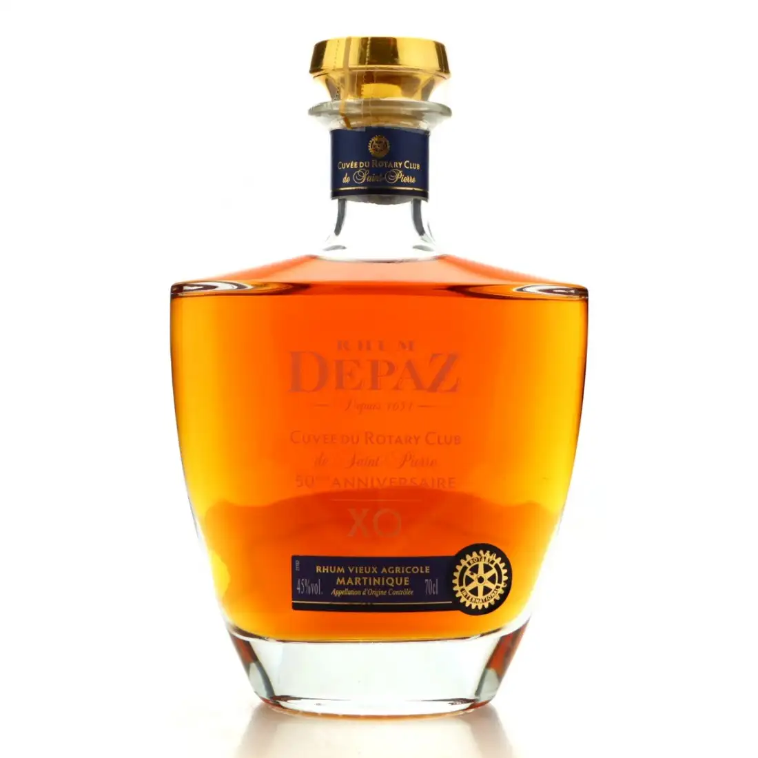 Bottle of Depaz XO - Cuvée du Rotary Club de Saint Pierre 50e anniversaire 2020