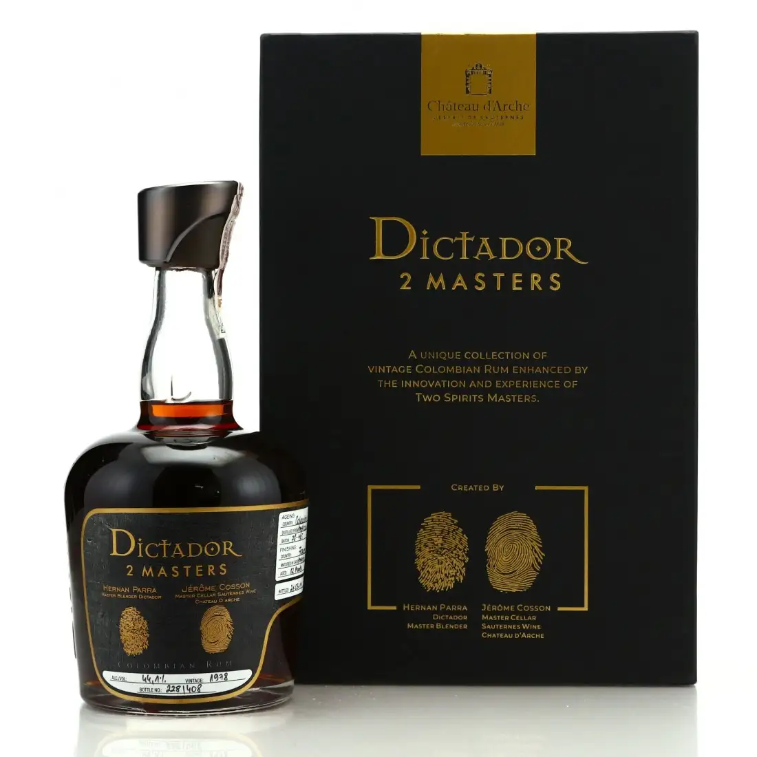 Bottle of Dictador 2 Masters Chateau d'Arche 1978