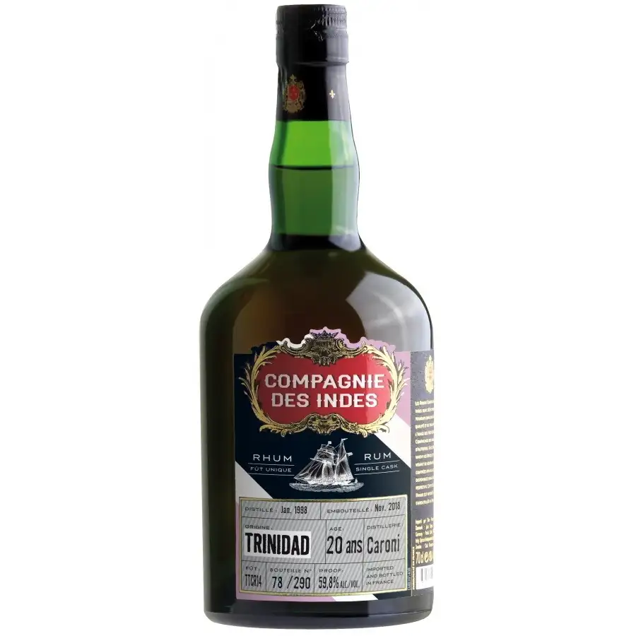 Bottle of CDI Caroni Trinidad HTR 1998