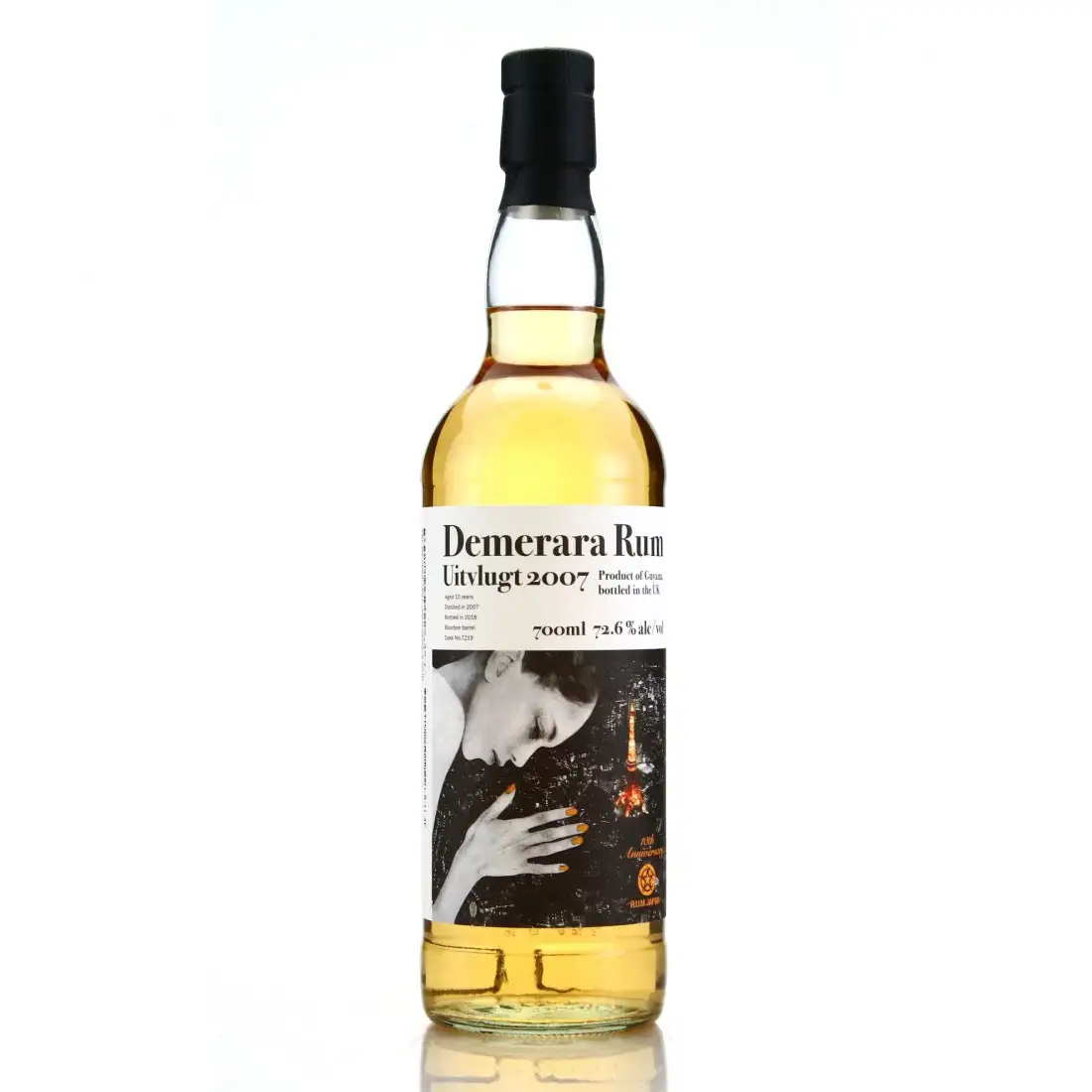 Bottle of Uitvlugt Demerara Rum (Bar Lamp Tokio) 2007