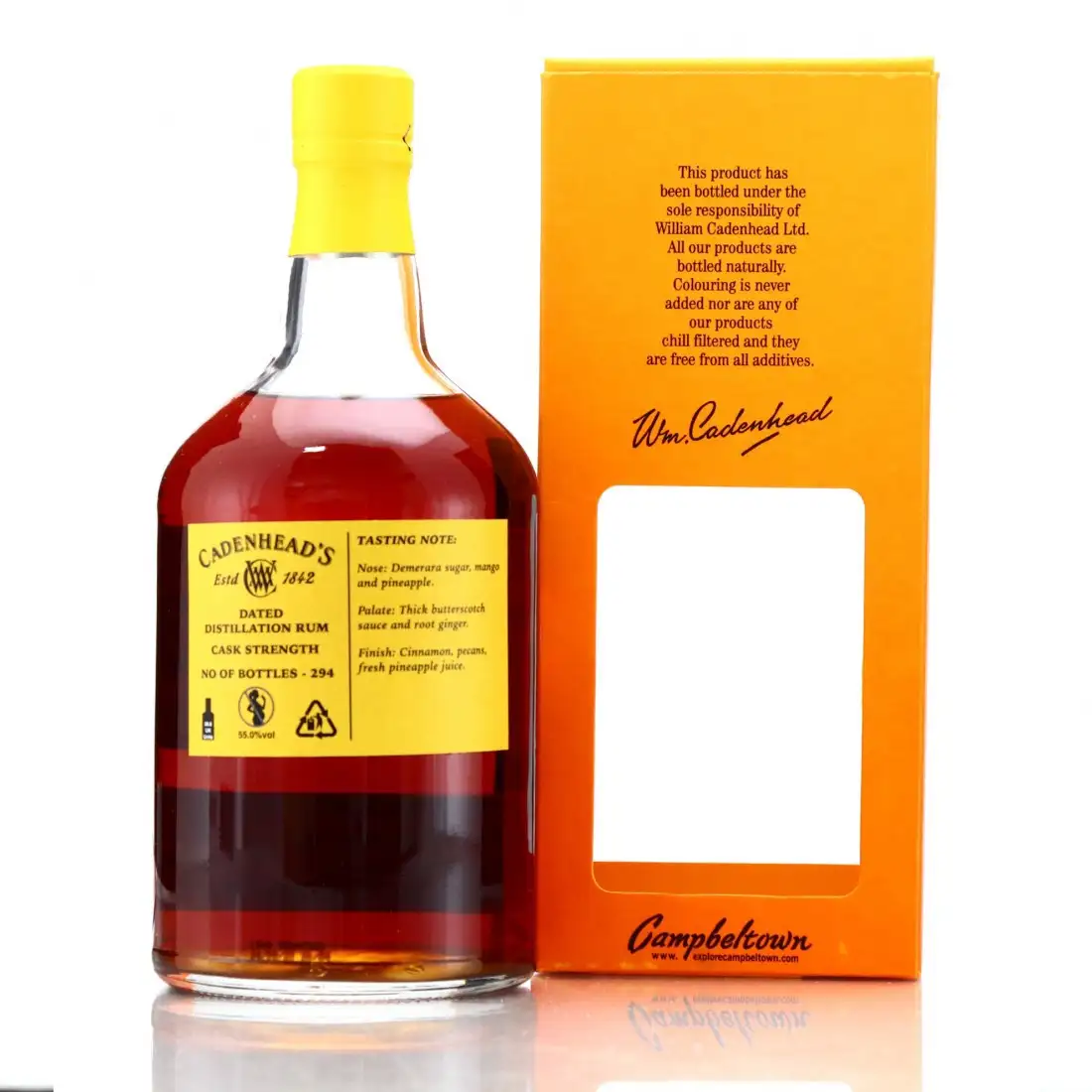 High resolution image of Cadenhead‘s T.D.L Trinidad Distillers LTD 2001