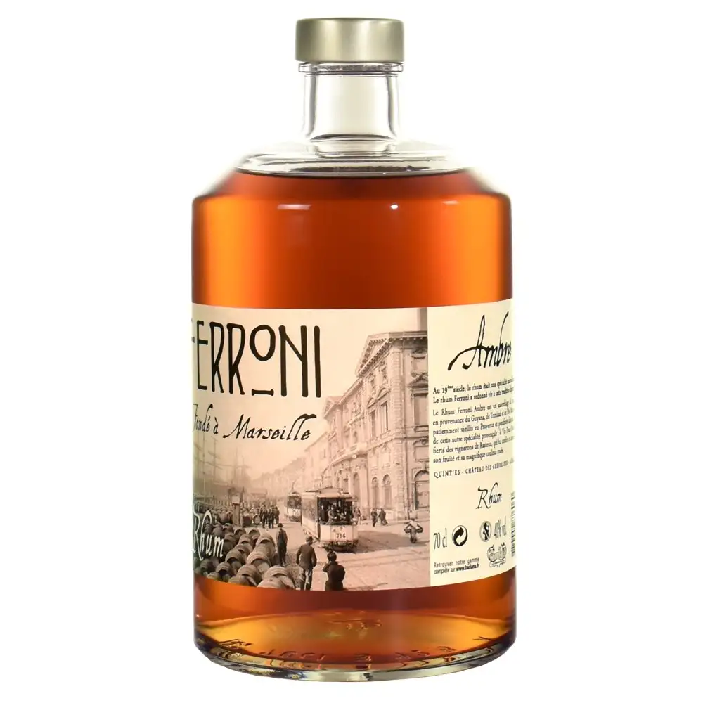 Bottle of Ferroni Ambre Rhum