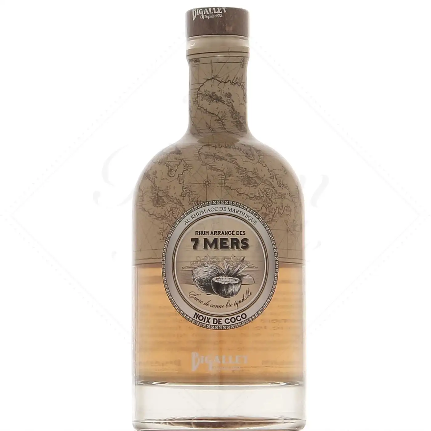 Bottle of Bigallet Rhum arrangé des 7 mers Coco