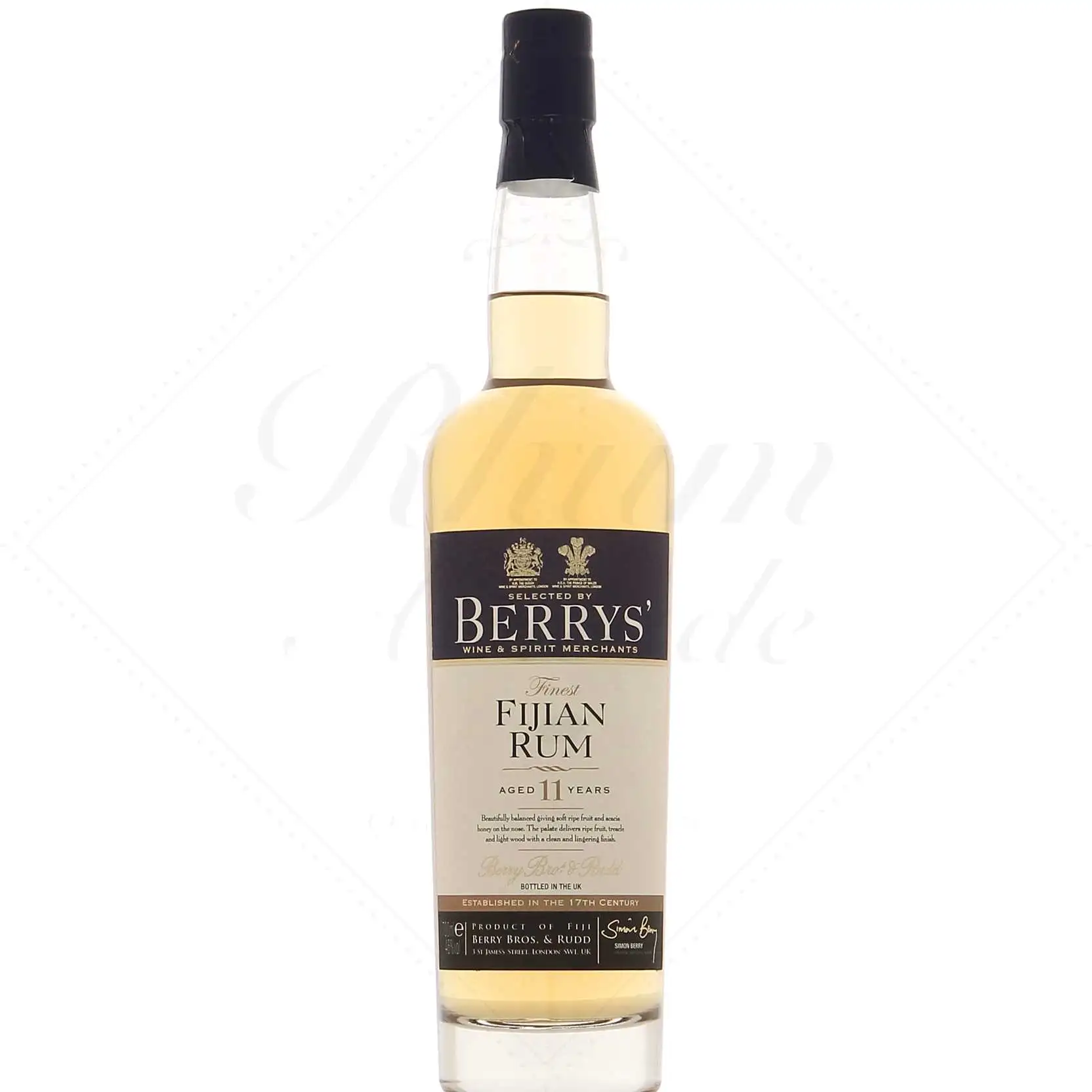 Bottle of Berry Bros & Rudd Fiji Rum 2003