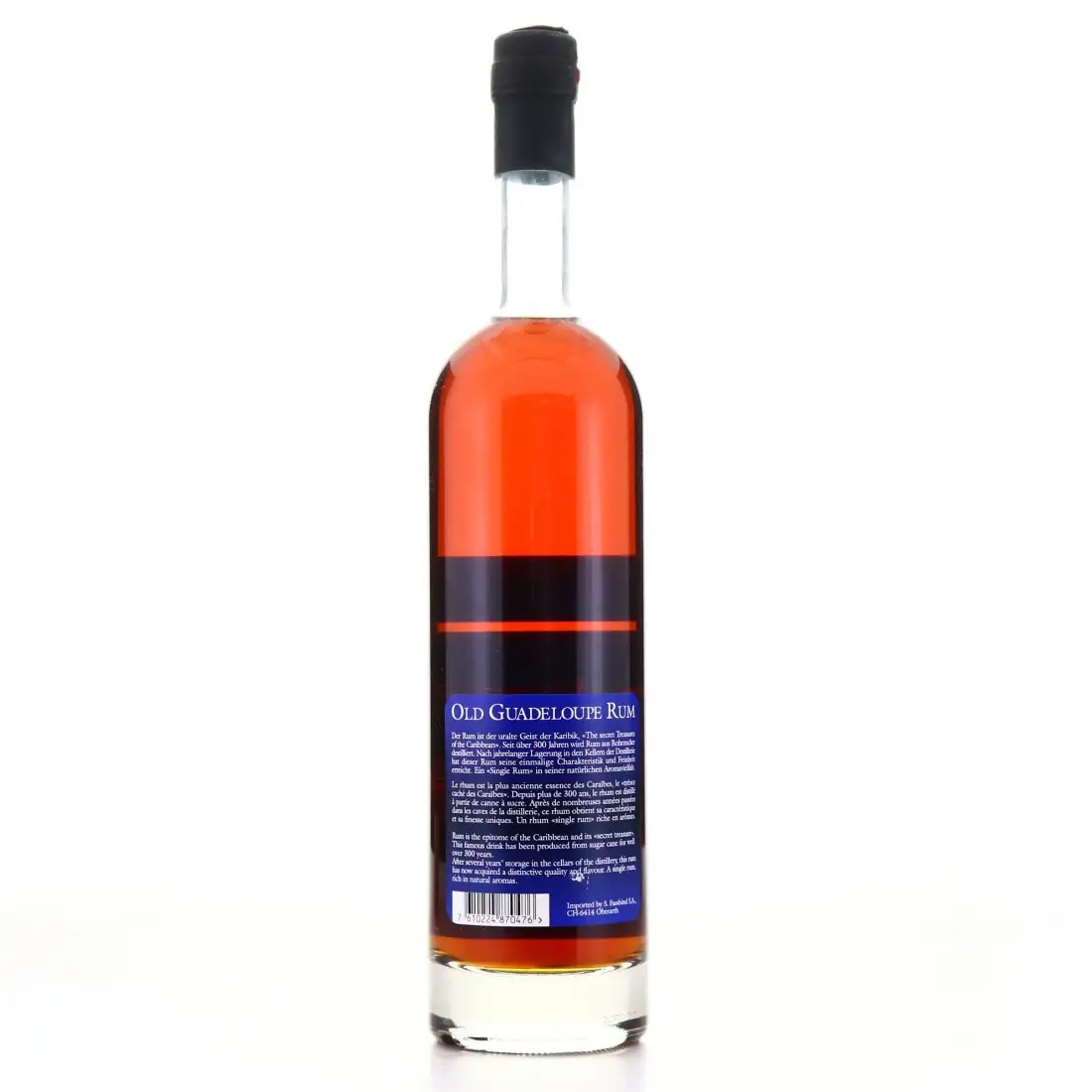 Hochauflösendes Bild von Fassbind AG Gardel Secret Treasures Old Guadeloupe Rum 1989