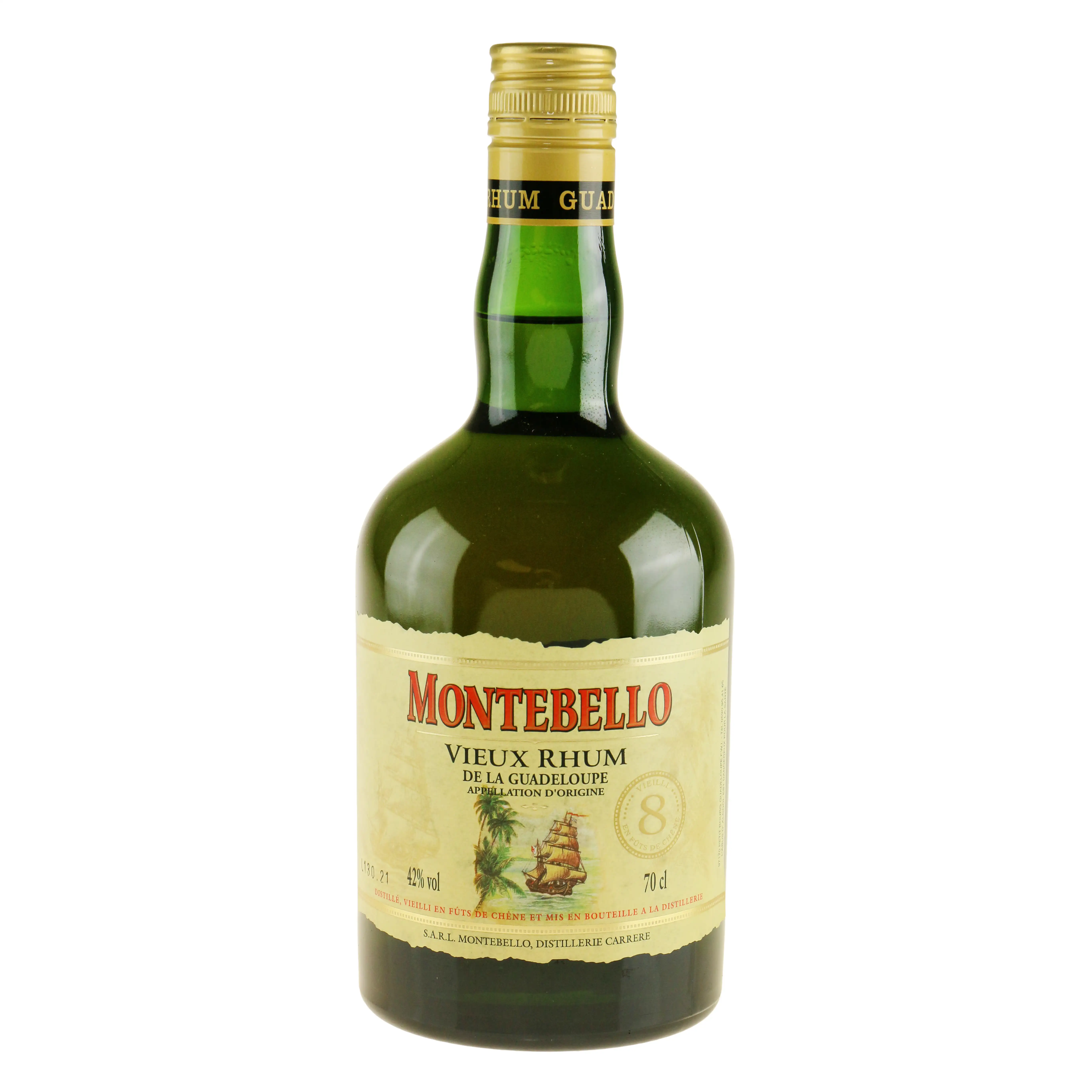Bottle of Carrere Montebello Vieux Rhum 8 ans 2005
