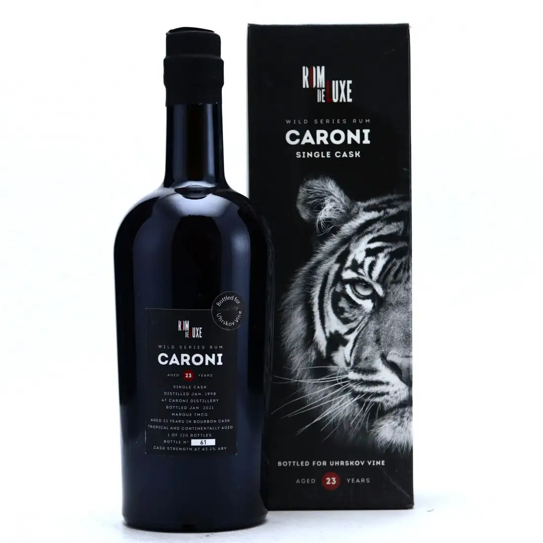 High resolution image of Romdeluxe Caroni Wild Series Rum Caroni No. 12 TMCG 1998
