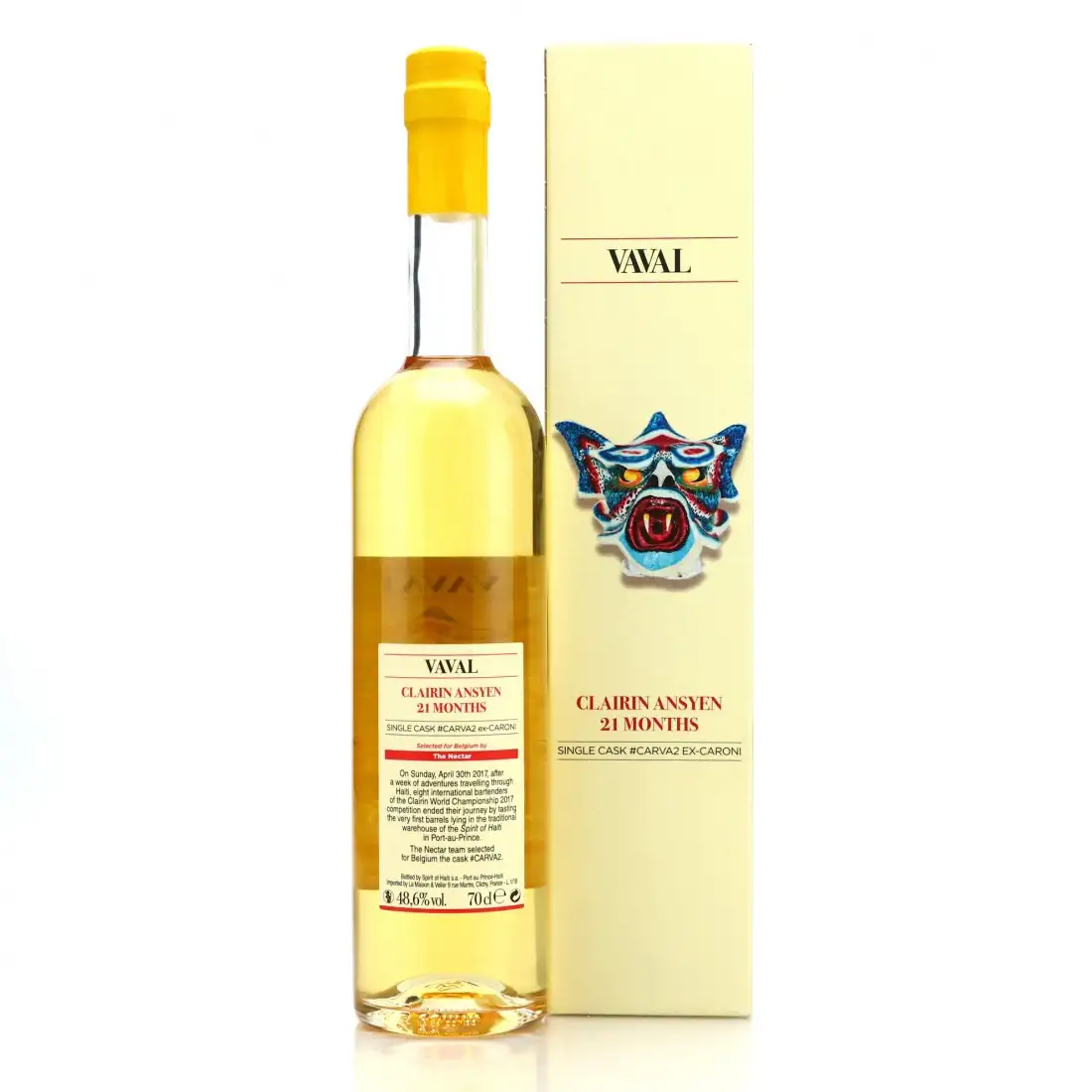 Image haute résolution de Velier Arawaks Clairin Ansyen Vaval (The Nectar) 2016