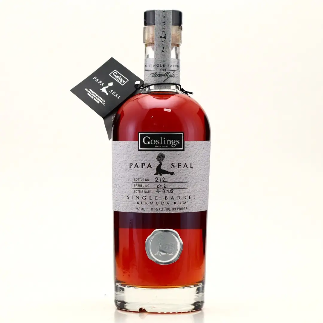 Bottle of Goslings Papa Seal Single Barrel