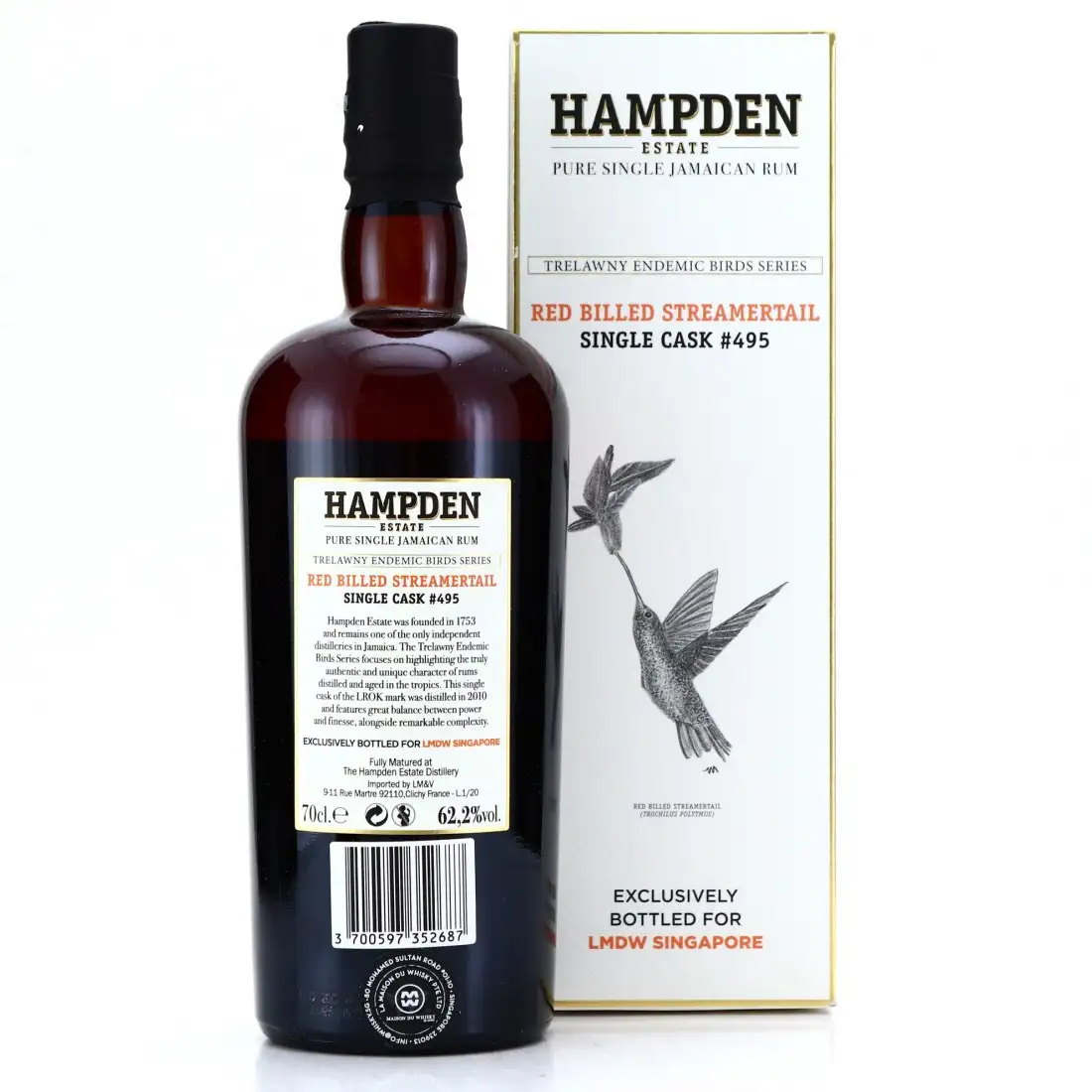 Image haute résolution de Velier Hampden Trelawny Endemic Birds (Red Billed Streamertail) LROK 2010