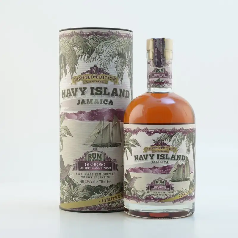 Bottle of Navy Island Worthy Park & Hampden & Monymusk Oloroso Sherry Cask Finish