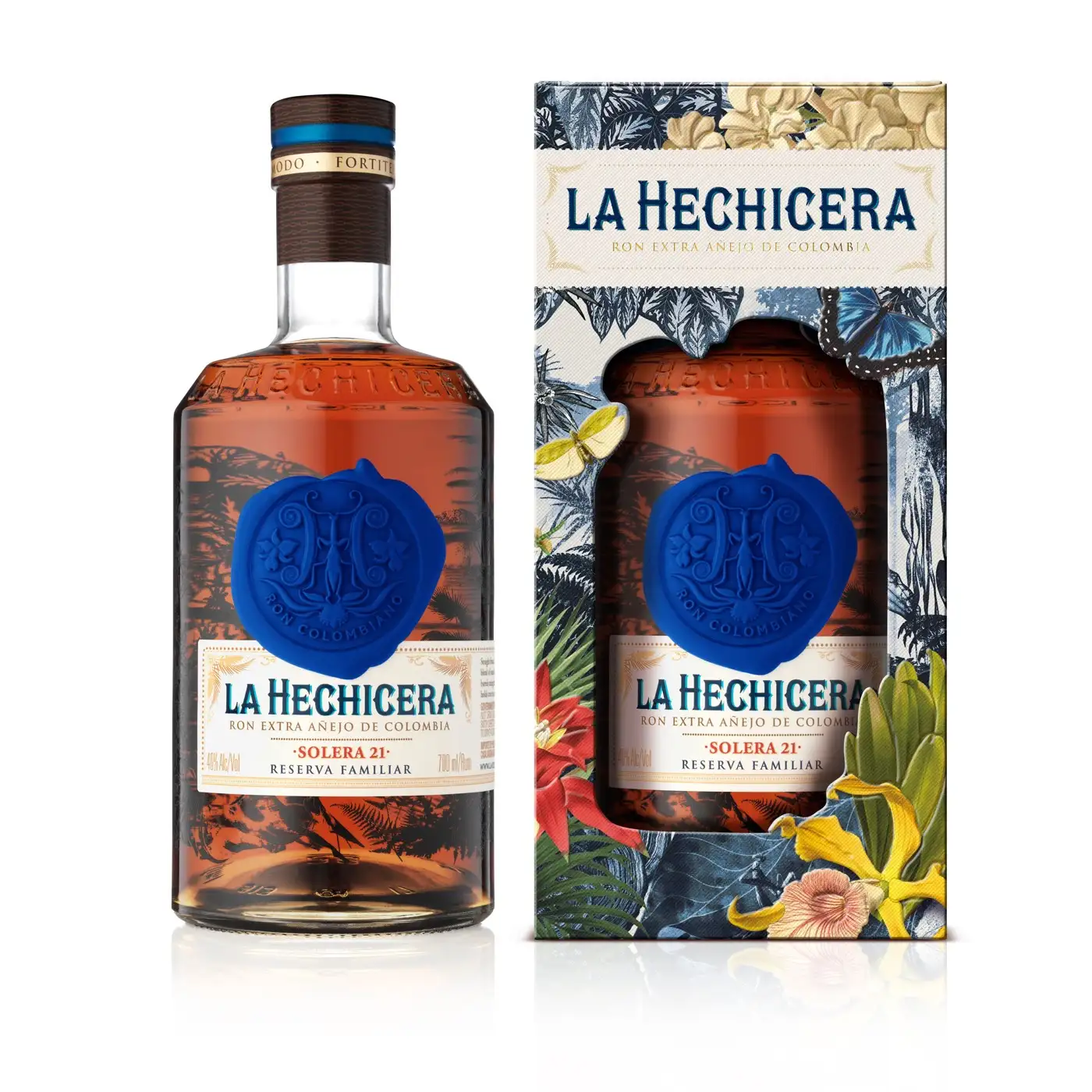 High resolution image of La Hechicera Fine Aged Rum
