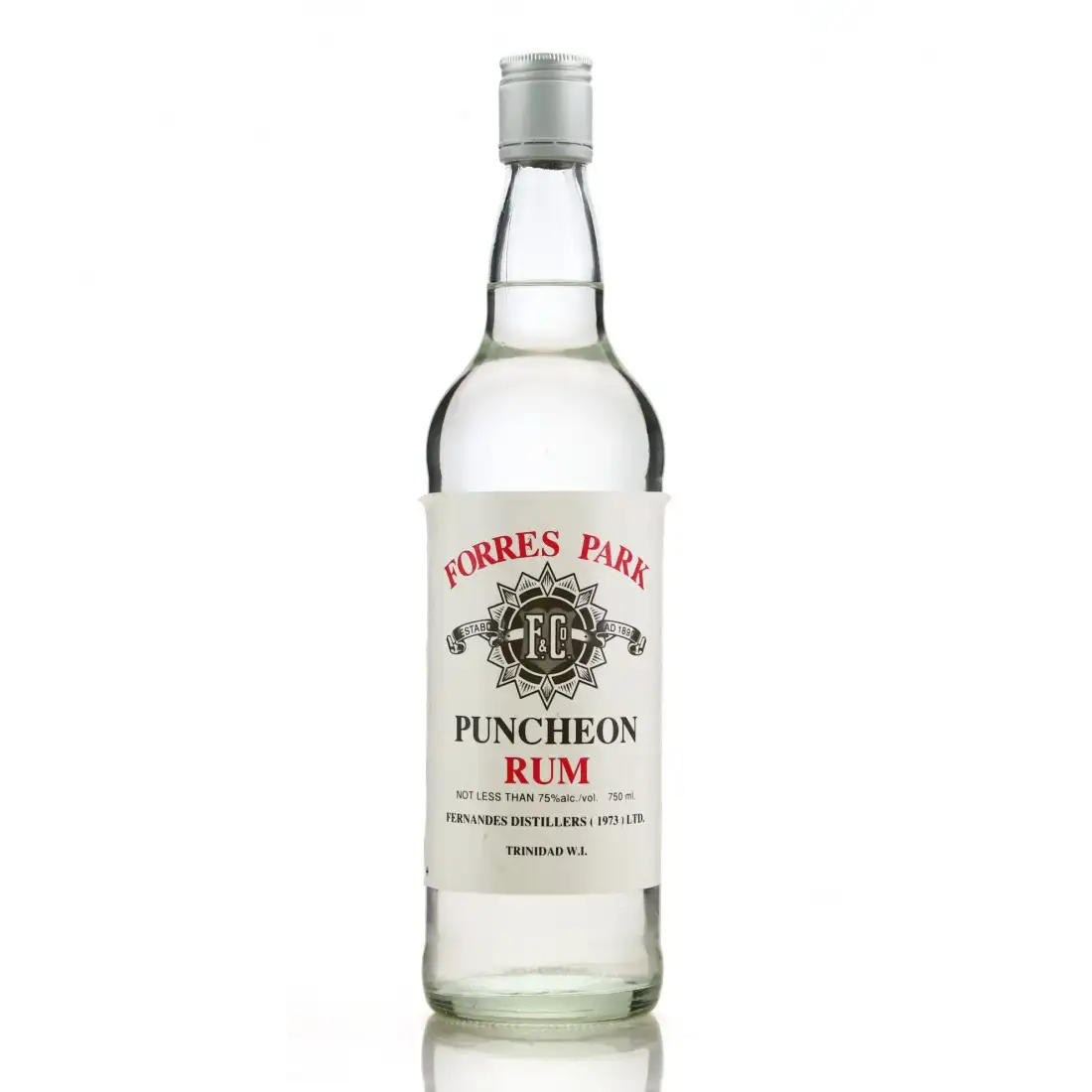 Bottle of T.D.L Forres Park Puncheon Rum White