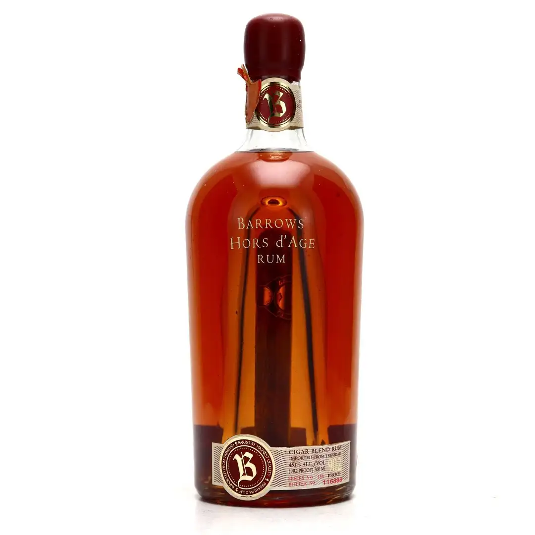 Bottle of Bishop Imports T.D.L Barrows’ Hors d'Age Cigar Blend