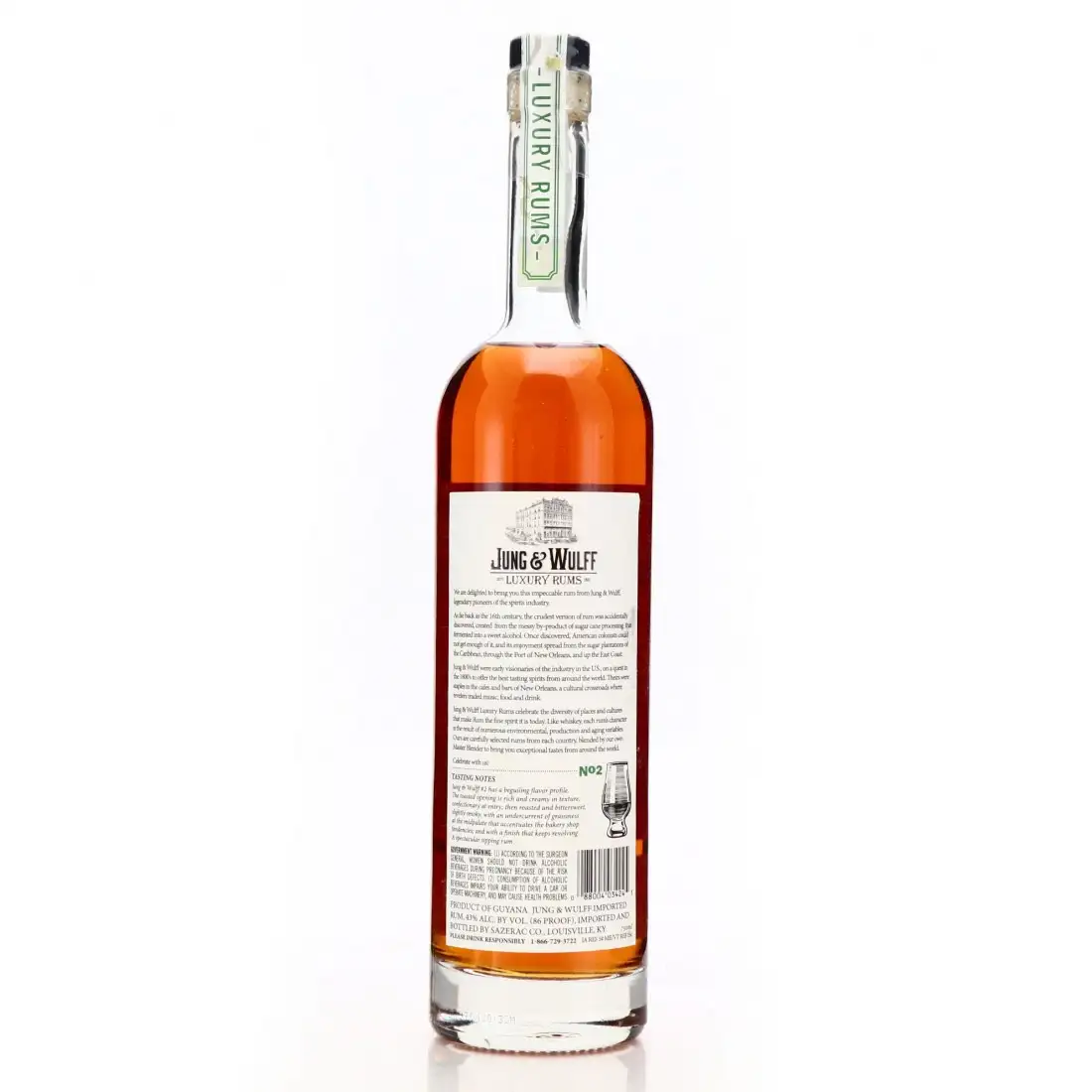 High resolution image of Jung &amp; Wulff Guyana Luxury Rum No.2