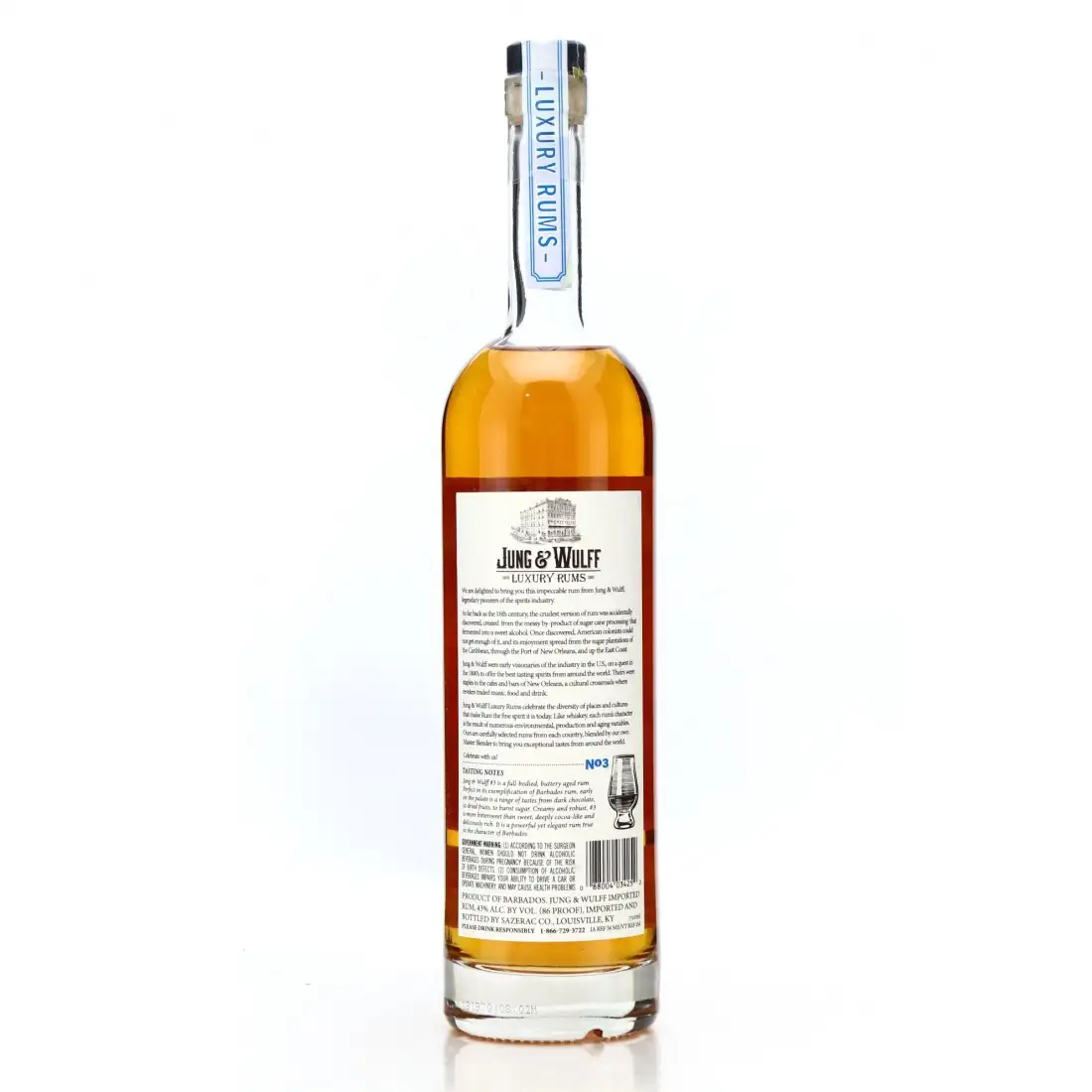 High resolution image of Jung &amp; Wulff Barbados Luxury Rum No.3