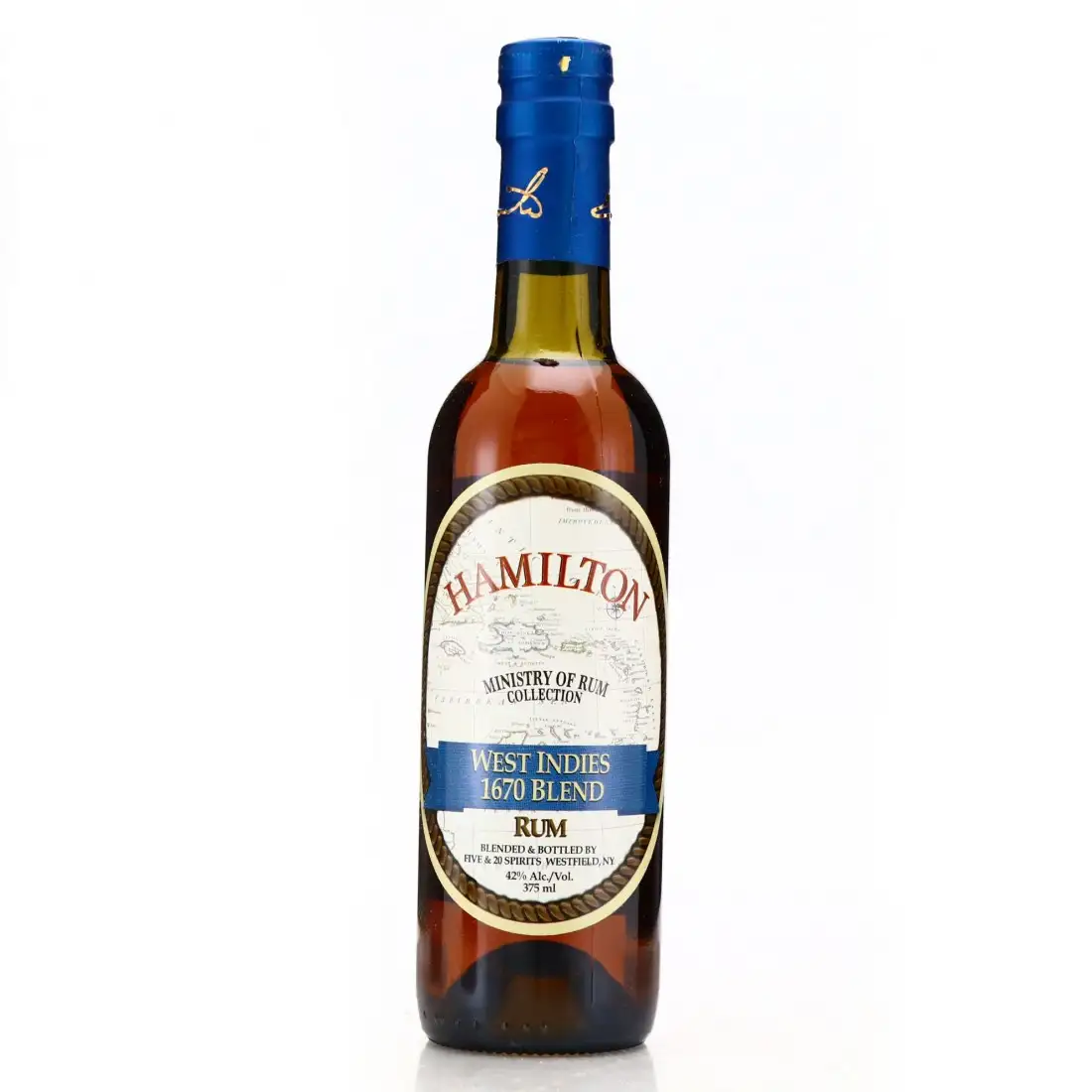 Bottle of Five & 20 Spirits Worthy Park & Diamond Hamilton West Indies 1670 Blend