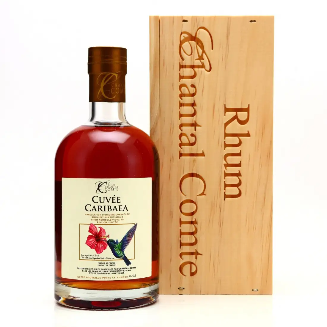 Bottle of Rhum Chantal Comte HSE Cuvée Caribaea Rhum Vieux Agricole VO 2017