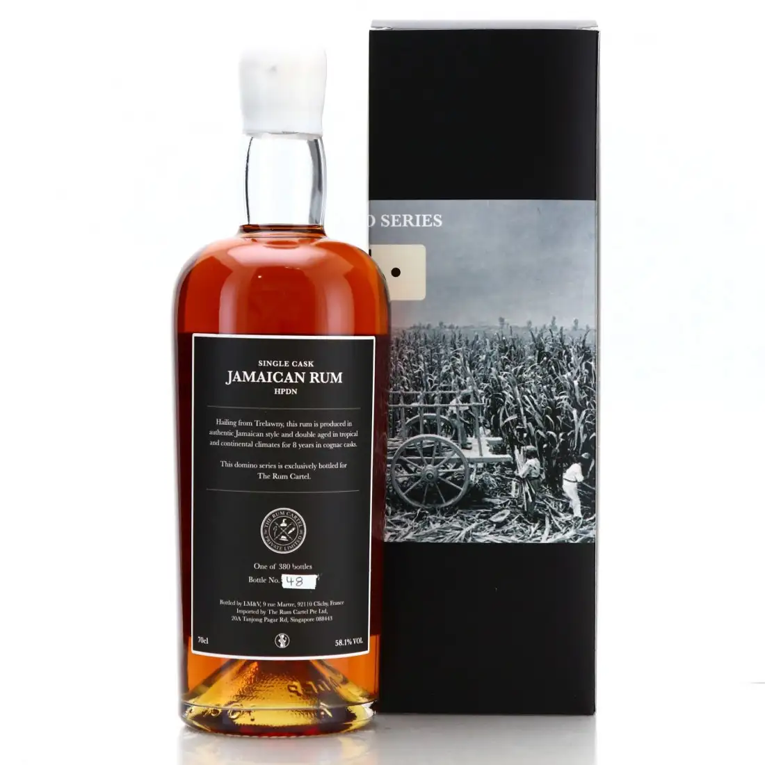 High resolution image of LM&amp;V Hampden Rum Cartel Domino Series