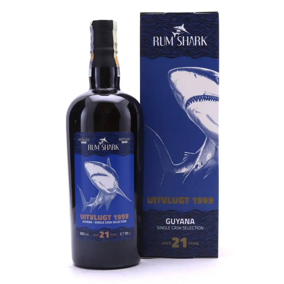 Bottle of Rum Shark Uitvlugt 1999