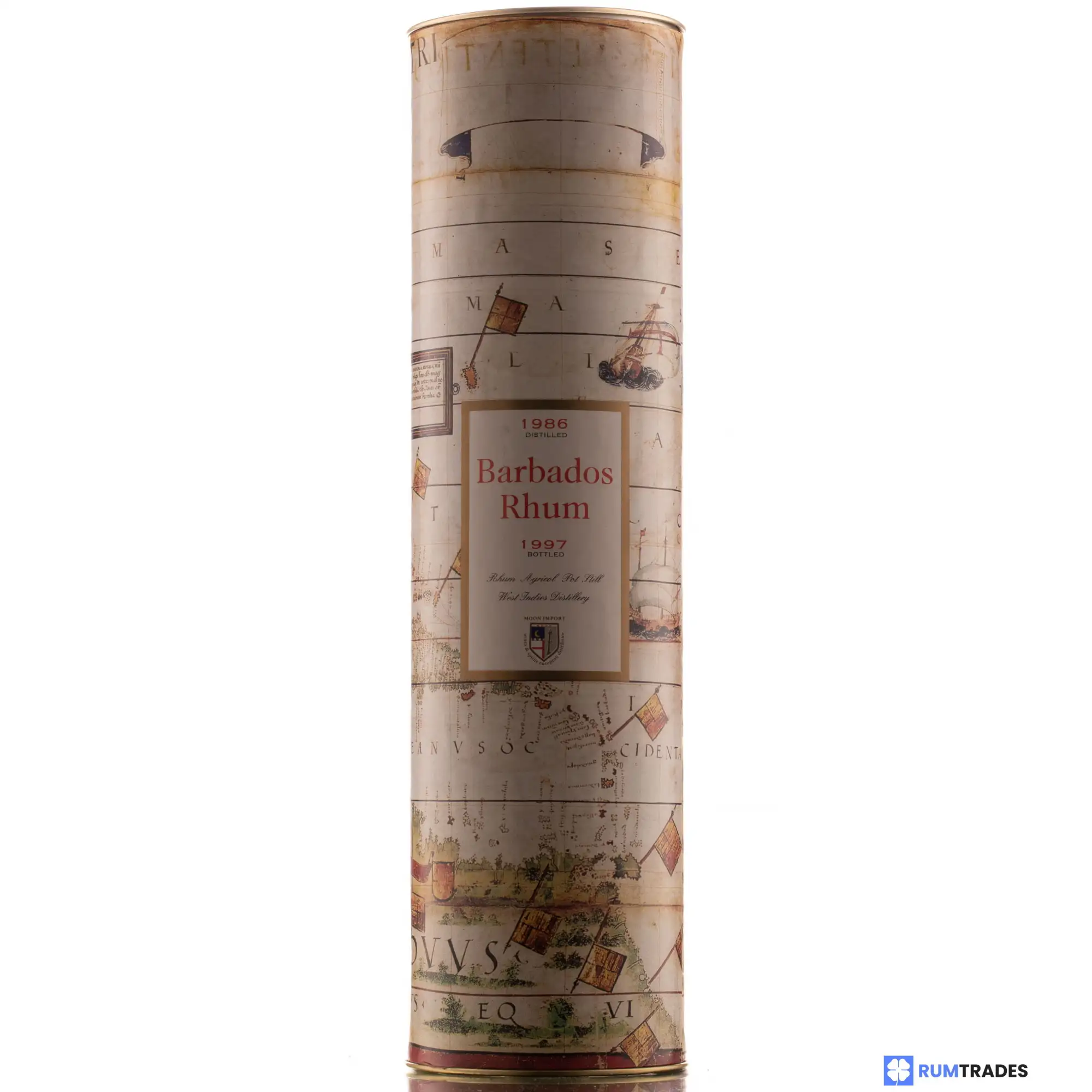 High resolution image of Moon Import Barbados Rhum 1986