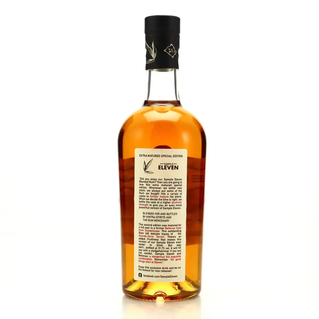 High resolution image of The Rum Mercenary & Kintra Sample Eleven Extra Matured (Délicate and dangerous)