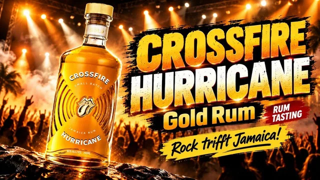 The Rolling Stones - Crossfire Hurricane Gold Rum - 40% Vol. 🥃 Jamaica trifft Rocklegenden!