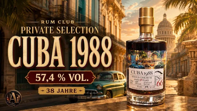 Rum Club Private Selection Edition 66 Kuba 1988 - 57,4 % Vol. 🥃 Unglaubliche 38 Jahre gereift!
