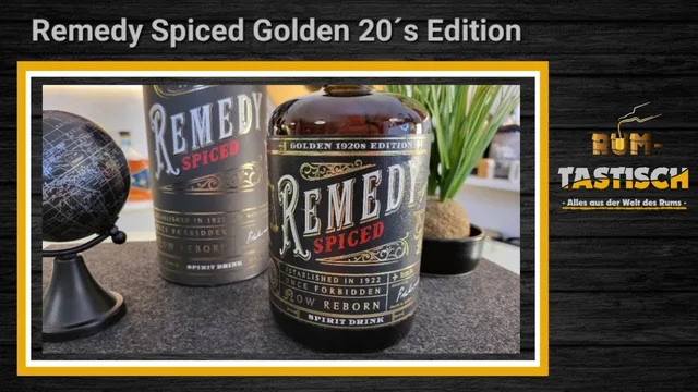 Remedy Golden 20´s Edition Spiced Rum 41,5% | Rum-Info & Tasting 🥃 | "Ones forbitten..."