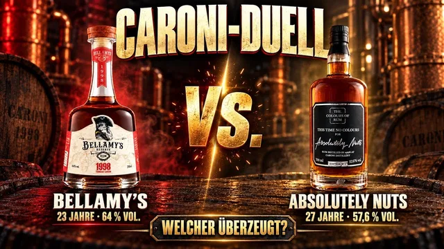 Caroni vs. Caroni: Ballemy's 1998 vs. Absolutly Nuts 1998 Trinidad 🥃 23 vs. 27 Jahre Reifung