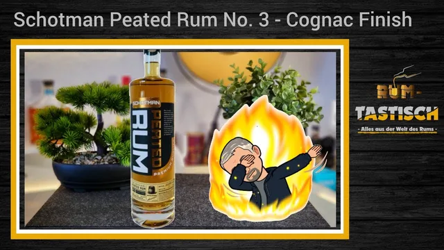 Schotman Peated Rum No. 3 Cognac Finish - 62% Vol. 🥃 Geschmacksexplosion aus dem Ex-Cognac-Fass!
