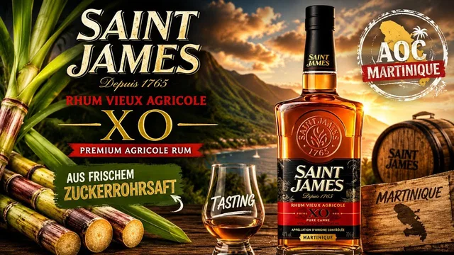 Saint James XO Rhum Vieux Agricole - 43% Vol. 🥃 Einer der bekanntesten Agricole-Rums der Welt