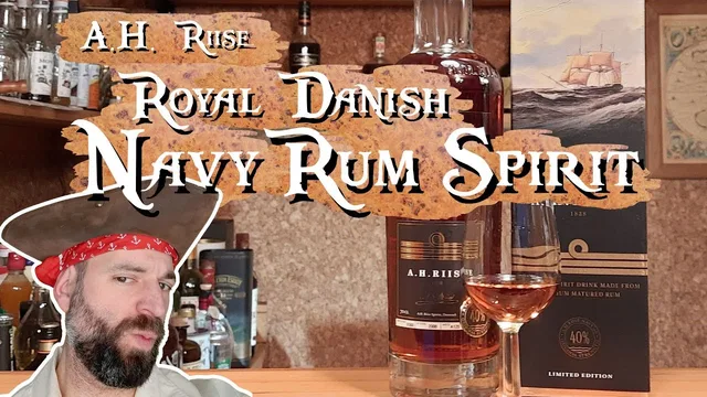 A.H. Riise Royal Danish Navy Rum 70cl bottle — Video-Review ansehen (Rumperium)