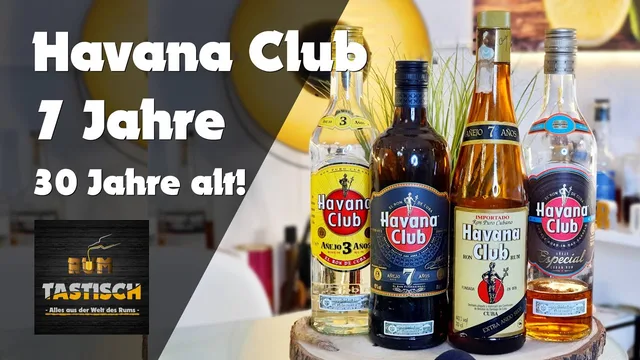 Havana Club 7 Jahre (⚡ 30 Jahre alte Flasche) 🥃 aus der größten Havana Club - Sammlung der Welt
