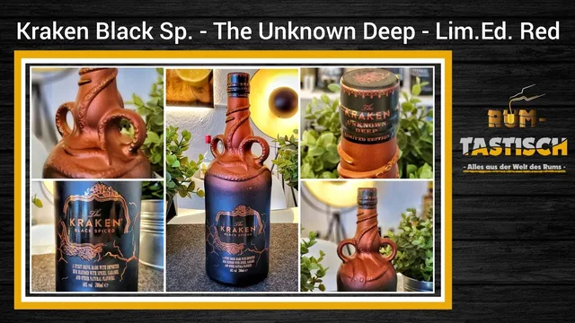 Kraken Black Spiced - The Unknown Deep - Limited Edition Red - 40% Vol. 🥃 Tauche ab in die Tiefe!
