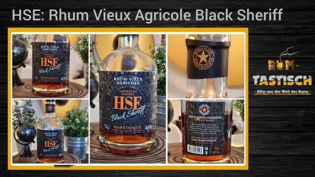 HSE: Black Sheriff Rhum Agricole - 40% 🥃 Der Wilde Westen trifft auf Martinique