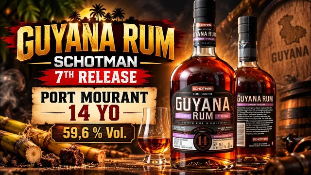 Schotman Barrel Selection 7th Release Guyana Port Mourant 14 yo - 59,6 % Vol. 🥃 Guyana pur!
