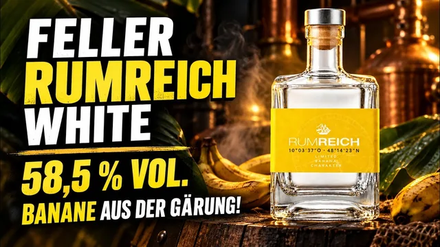 Feller Rumreich White Banana Fermented Character Rum - 58,5 % Vol. 🥃 Wie kommt Banane in den Rum?