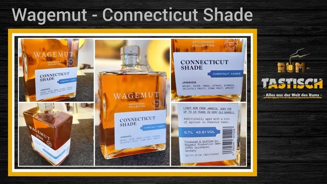 Wagemut Aficionado Collection Connecticut Shade Rum 42,8% 🥃 Die perfekte Ergänzung für jede Zigarre!