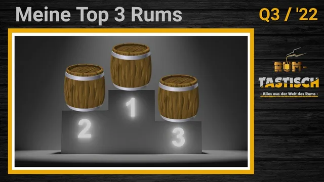 Top 3 Rums Q3/2022 aller meiner Beiträge & Live-Talk 🥃 Rum-Tasting #Top3Rums