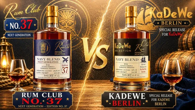 Rumclub Ed. 37 48,9% vs KaDeWe Ed. 51% 🥃 Wie ähnlich sind sich diese Navy Blends wirklich?