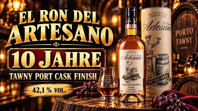 El Ron del Artesano 10 Jahre Tawny Port Cask Finish - 42,1% Vol. 🥃 Panama + portugiesischem Einfluss