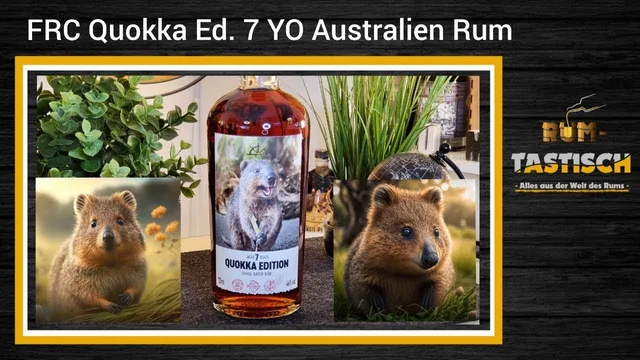 FRC Quokka Edition 7 Years Old Australien Small Batch Rum 46% 🥃 für die Niedlichsten unter Euch 🦛